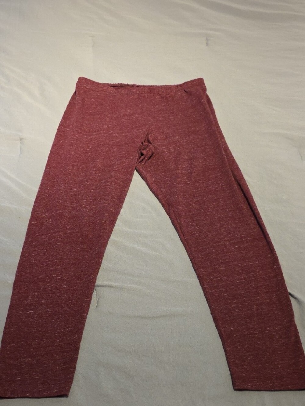 Old Navy Marled Burgundy Women's Leggings - Picture 6 of 9
